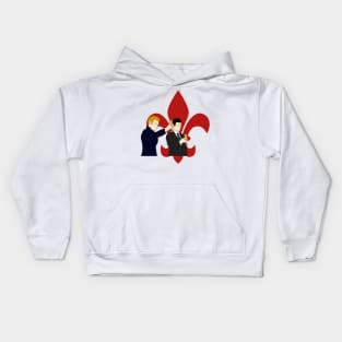 klaus and elijah fleur de lis the originals Kids Hoodie